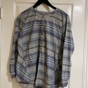 J.Jill 100% Cotton Long Sleeve Top. Lg.